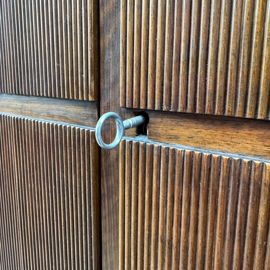 Large Mahogany Wardrobe/ Denmark, 1940s