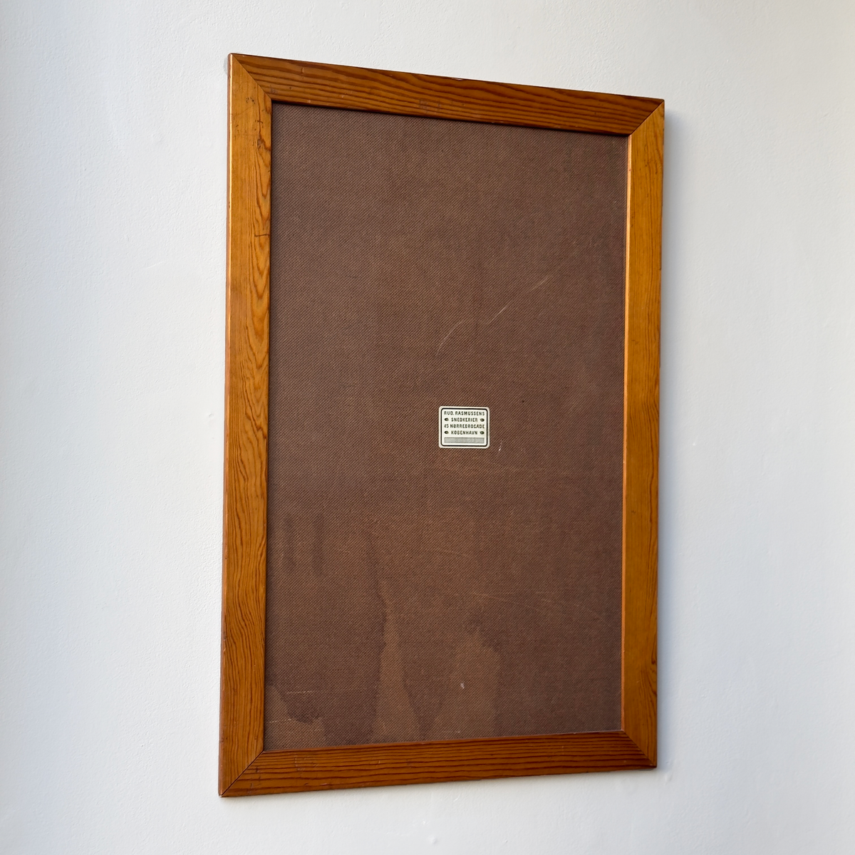 Solid pine picture frame by Mogens Koch for Rud Rasmussen, Denmark. This timeless design showcases Koch’s dedication to simplicity and craftsmanship, available at Sigmar London.