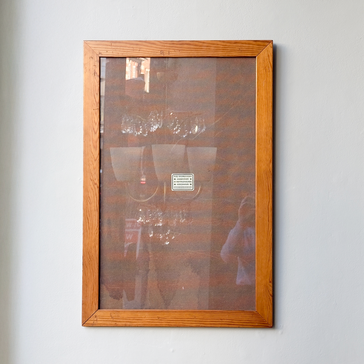 Solid pine picture frame by Mogens Koch for Rud Rasmussen, Denmark. This timeless design showcases Koch’s dedication to simplicity and craftsmanship, available at Sigmar London.