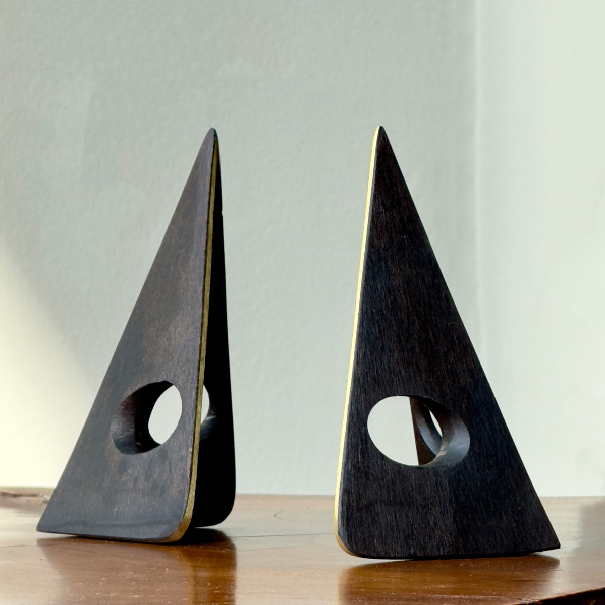 "Mask" Bookends #4100/ Werkstätte Carl Auböck