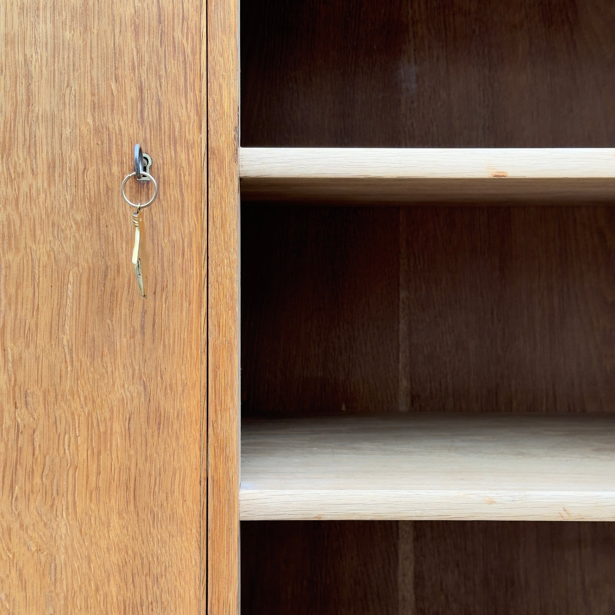 Tall Oak Cabinet/ Ole Wanscher & A. J Iversen/ Denmark, 1940s