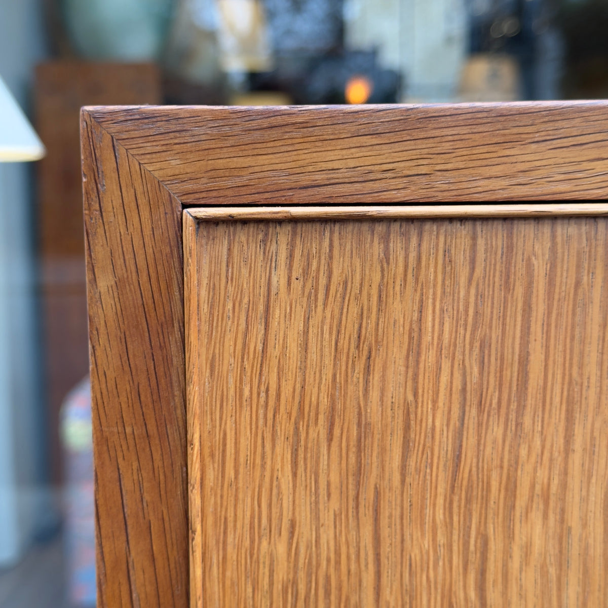 Tall Oak Cabinet/ Ole Wanscher & A. J Iversen/ Denmark, 1940s