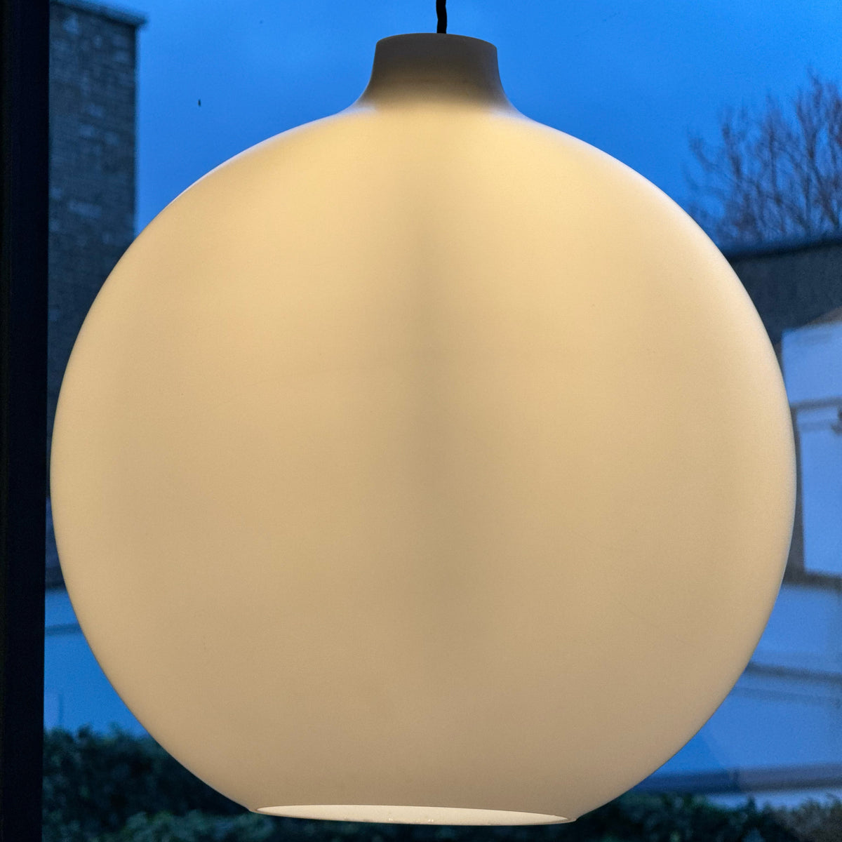 Glass Pendant Light/ Vilhelm Wohlert & Louis Poulson/ Denmark, 1940s