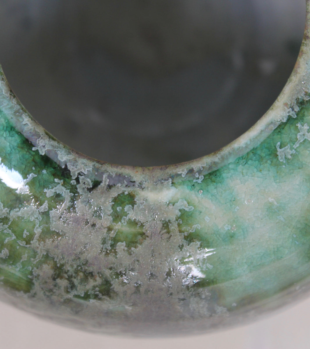 Medium Ovoid Vase <br> Green Glaze