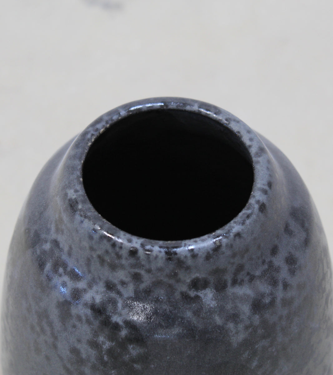 Tall Gundiga Shaped Vase <br> Black Glaze