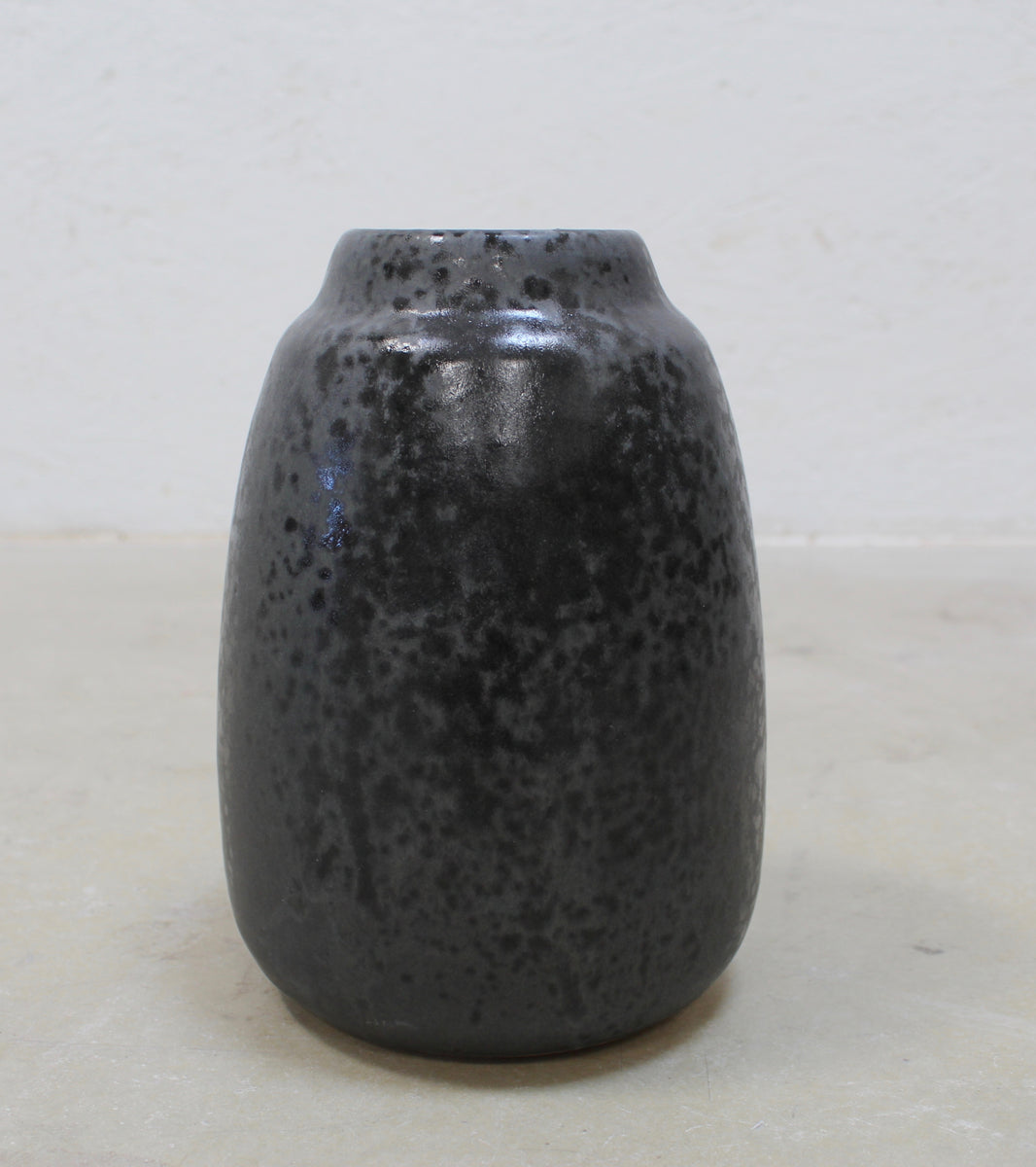 Tall Gundiga Shaped Vase <br> Black Glaze