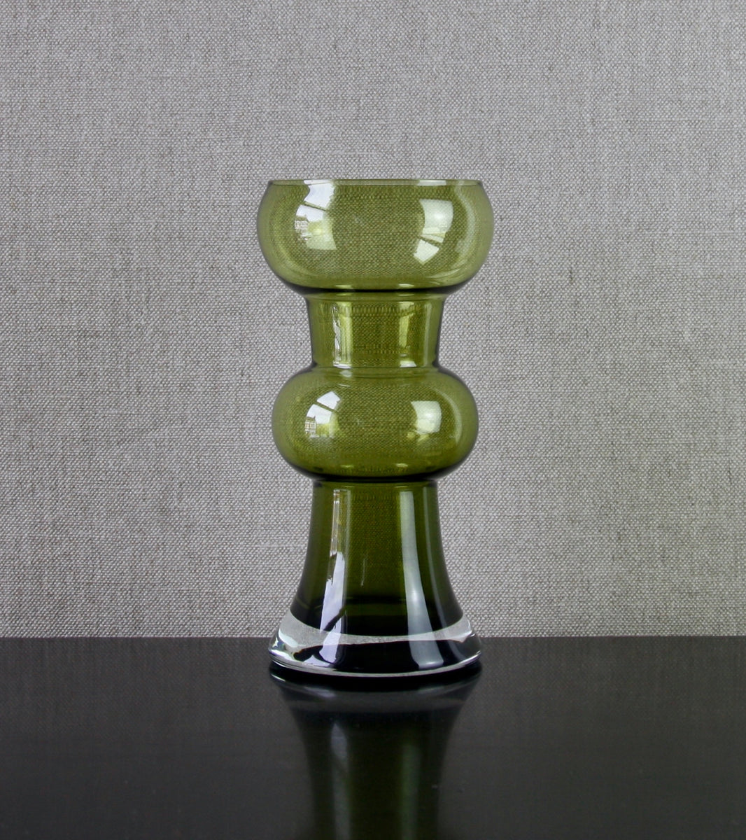 Olive Green Model 1560 Vase by Tamara Aladin, 1973