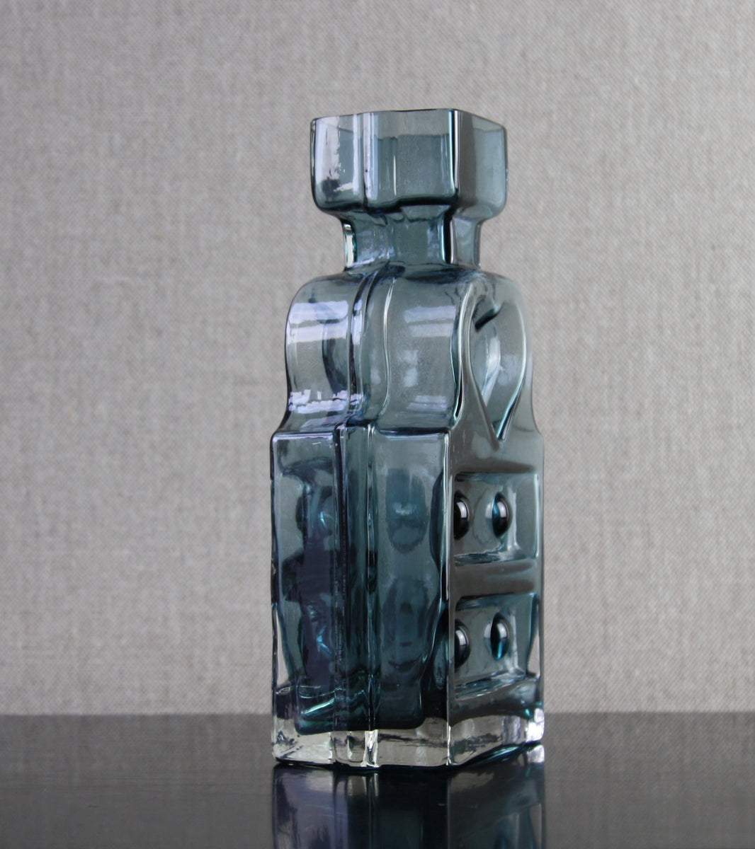 Steel Blue Model 1306 "Piironki" (Bureau) Vase / Helena Tynell, 1968