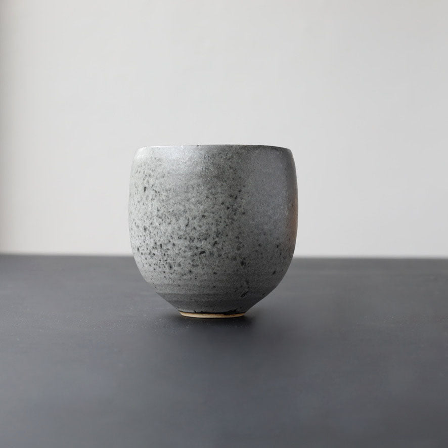 Small Bonshō Bell Shaped Planter <br> Grey Glaze