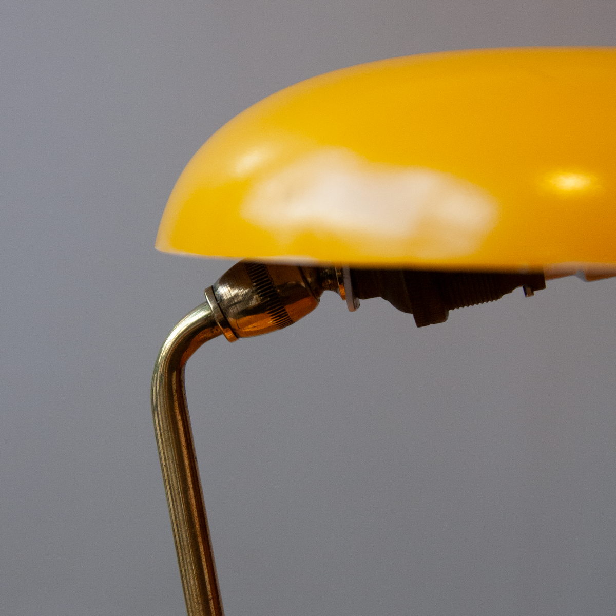 Yellow Library Lamp / France, 1940s.