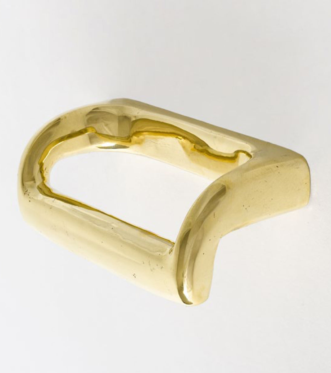 Brass Grip Pull Carl Auböck sand cast by hand in Vienna 