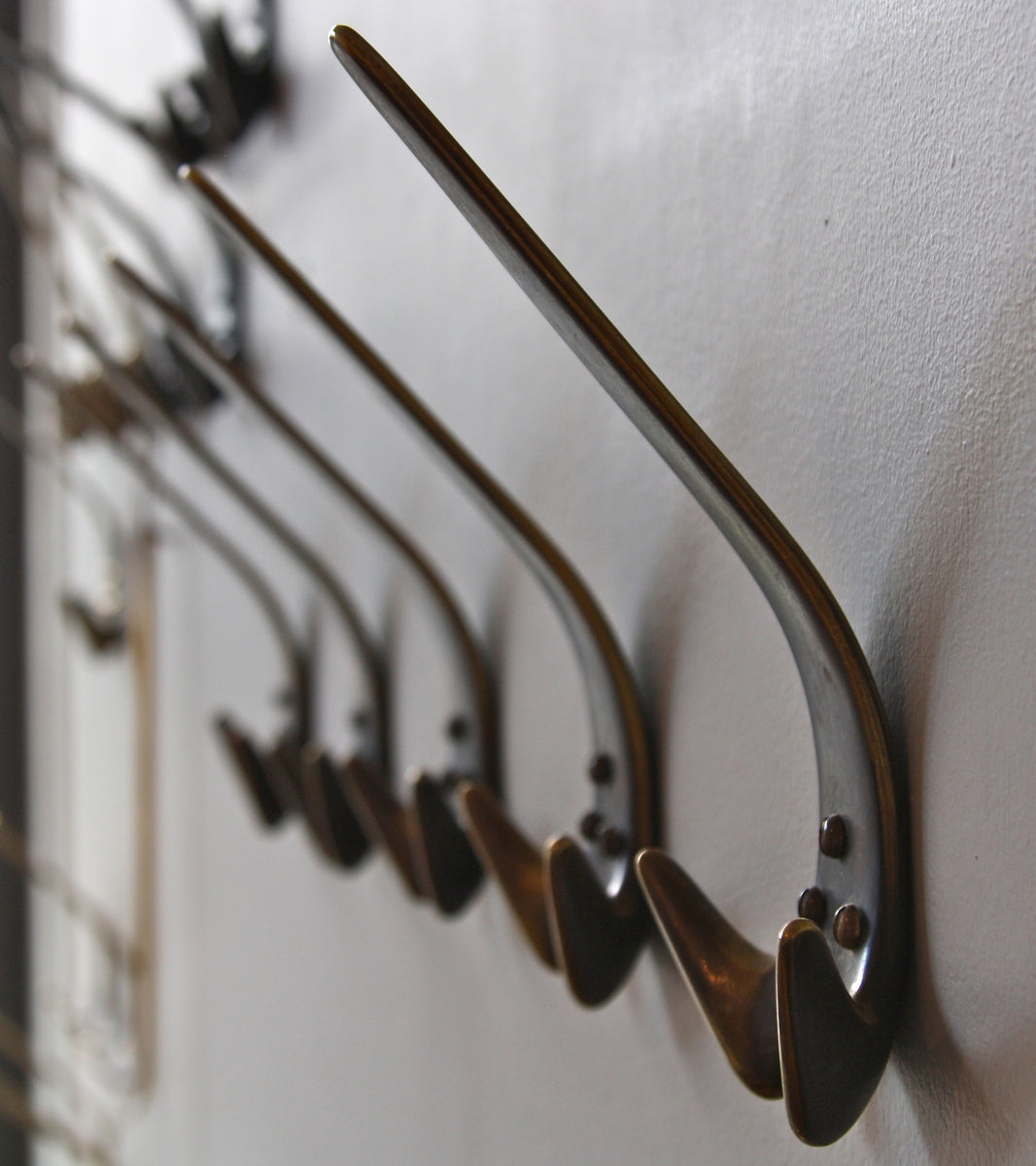 Set of Five Sculptural Hooks Carl Auböck  - Image 2