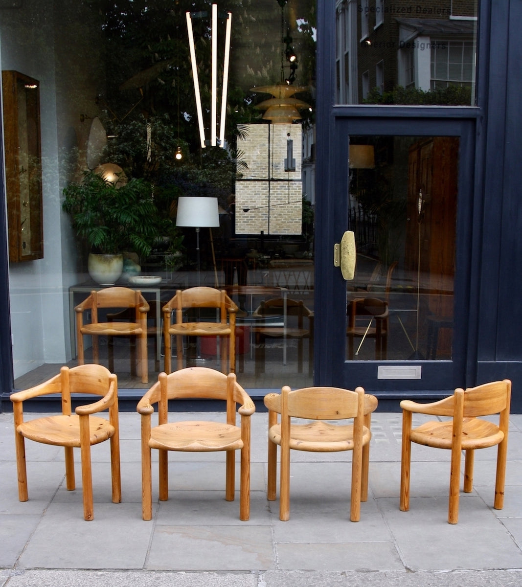 Set of Six Pine Carver Chairs Rainer Daumiller - Image 2